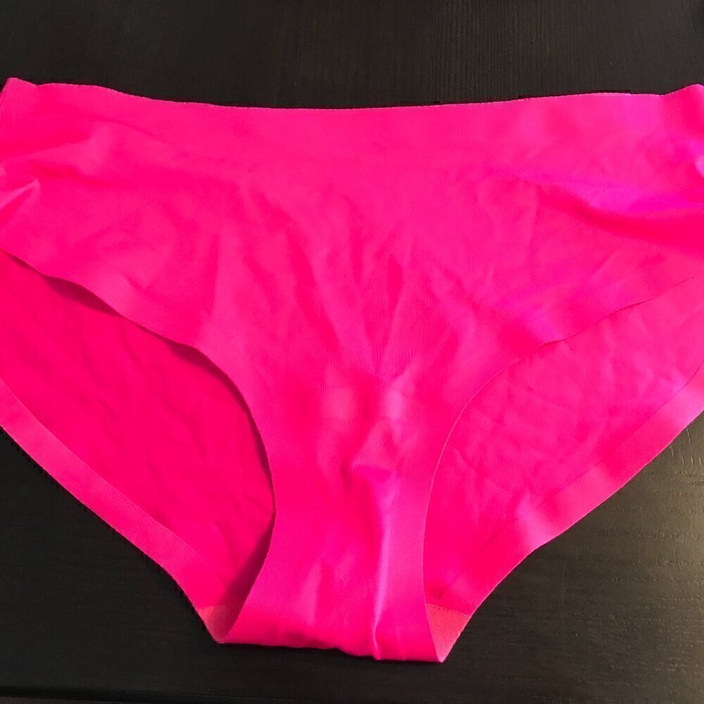 L Victoria's Secret Bright Pink Silky Panty